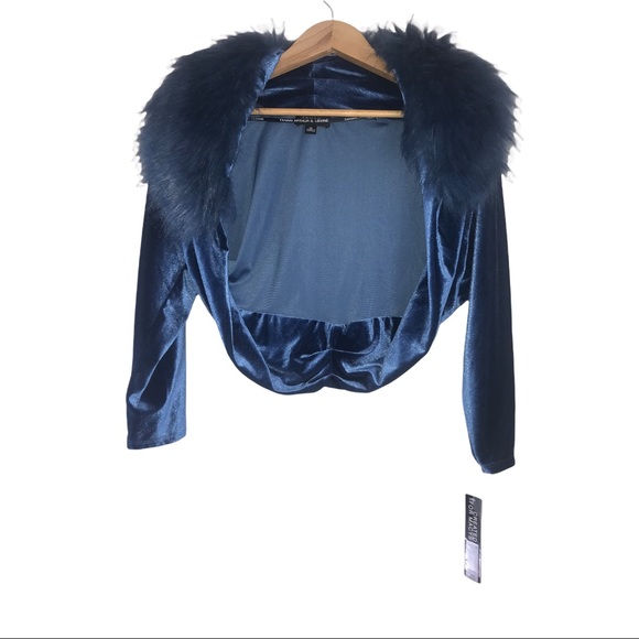 Tahari Arthur S. Levine Teal Shrug coat , Size XL - Picture 10 of 16